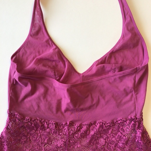 LA PERLA PURPLE LACE BABYDOLL LINGERIE SLIP SIZE 12 - Picture 6 of 16